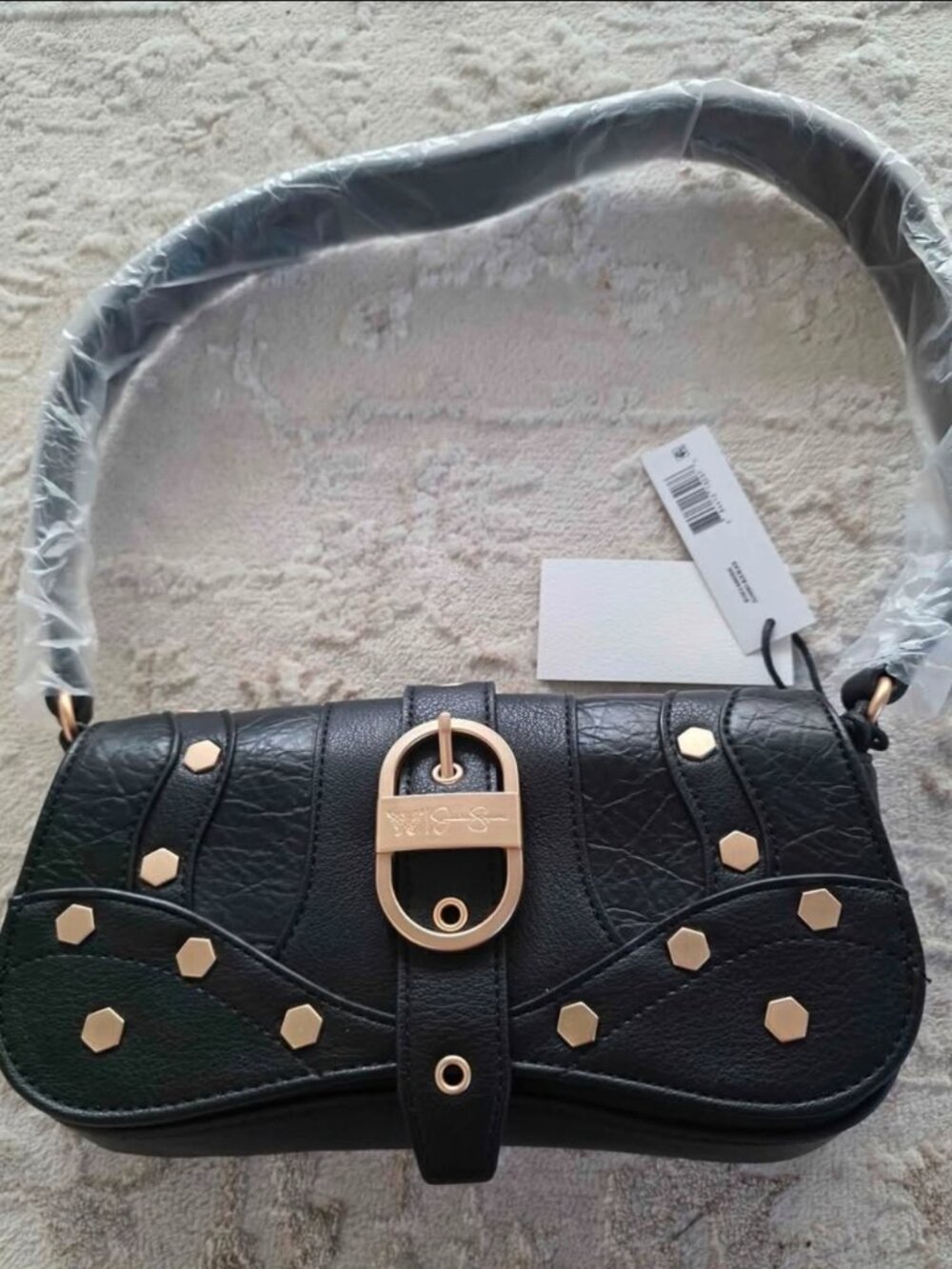 Jessica Simpson Women's Courtney Faux Leather Flap Shoulder Handbag